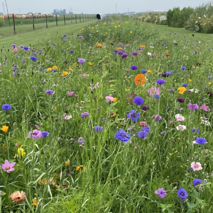 Wildflower Seeds - Multicolored Mix Includes Dwarf morning-glory, Coreopsis Tinctoria, Garden Verbena, etc.