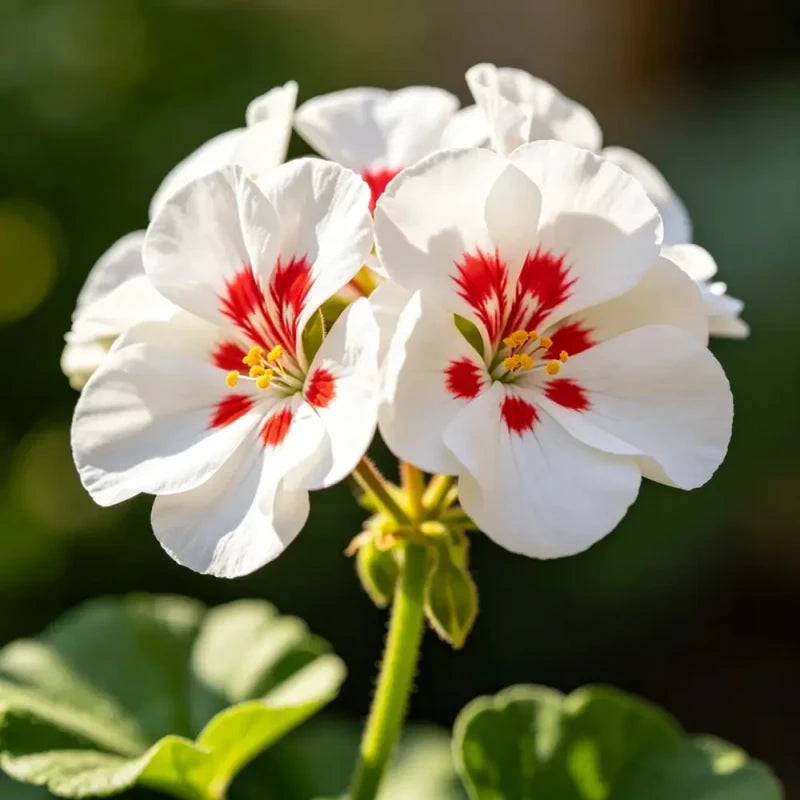 White Flower and Red Heart Catharanthus roseus (Madagascar Periwinkle) Seeds