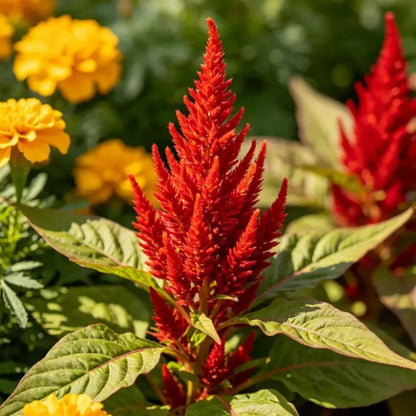 Flame Green Leaves Yellow Flowers Love Lies Bleeding Seeds - Verdseeds