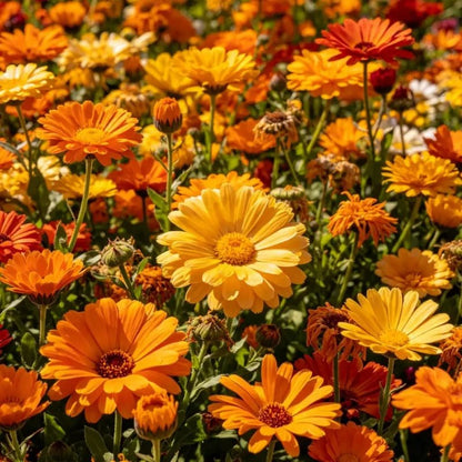 High Pole Color Mixed Calendula(Pot Marigold) Seeds - Verdseeds