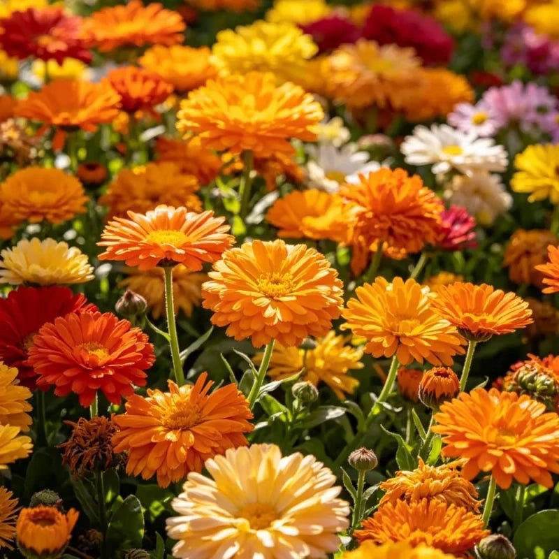 High Pole Color Mixed Calendula(Pot Marigold) Seeds - Verdseeds