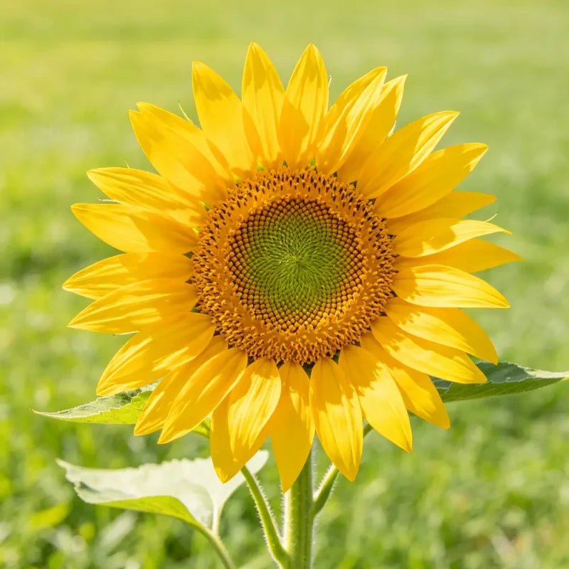 Lemon yellow green heart Sunflower Seeds - Verdseeds