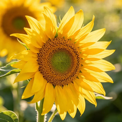 Lemon yellow green heart Sunflower Seeds - Verdseeds