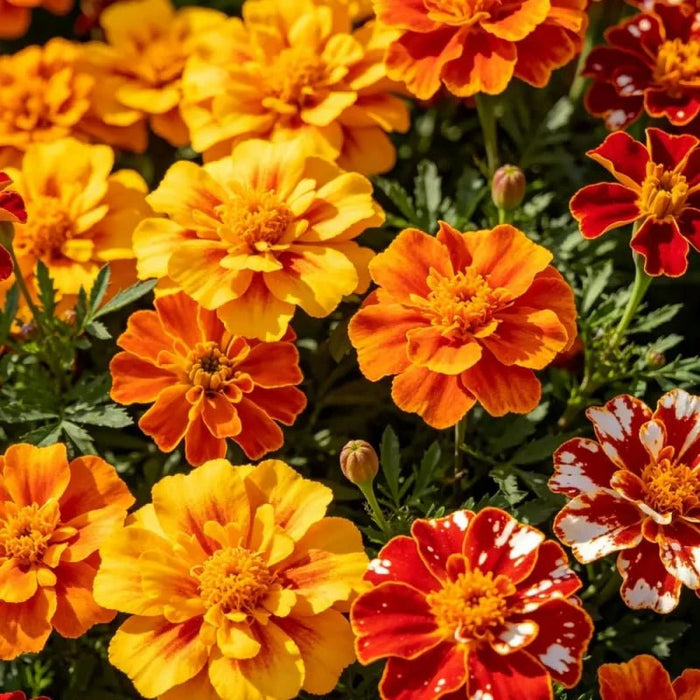 Mixed Color French Marigold Seeds - Verdseeds