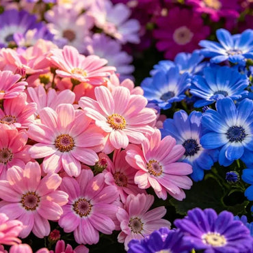 Mixed Color Large - Flowered Cineraria Seeds - Verdseeds
