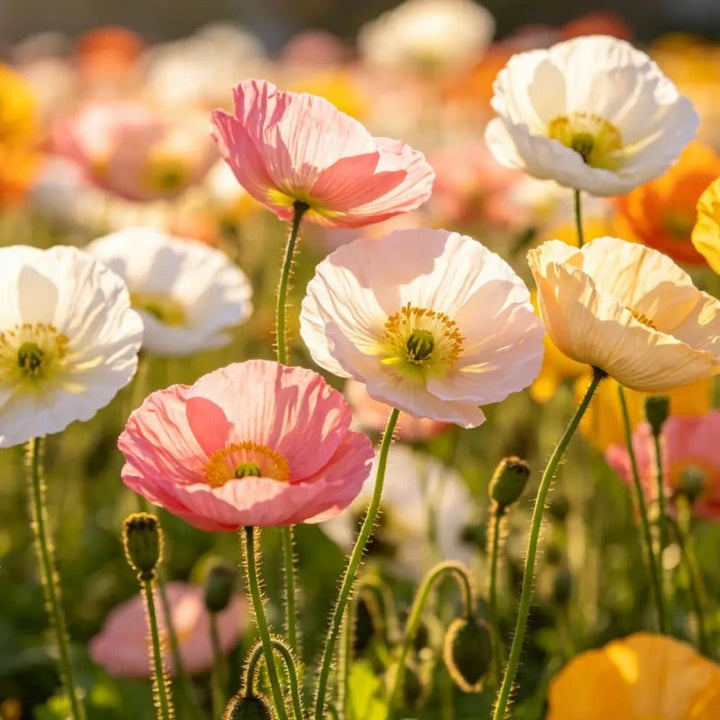 Mixed color single petal Iceland Poppy Seeds(Perennial) - Verdseeds