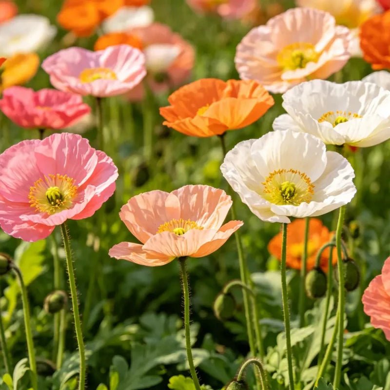 Mixed color single petal Iceland Poppy Seeds(Perennial) - Verdseeds