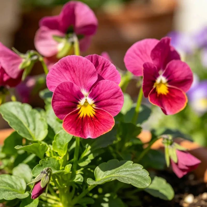 Rose Red Pansy Seeds - Verdseeds