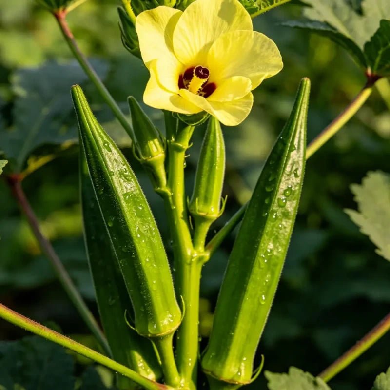 Yellow Okra Seeds - Verdseeds